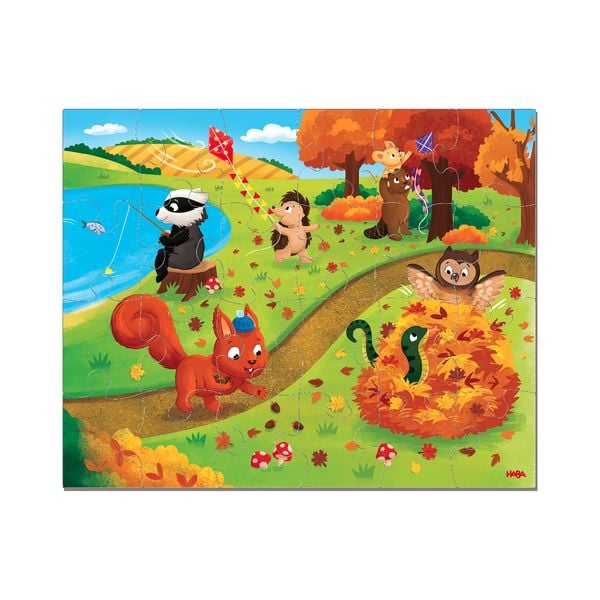 Produktbild: HABA 2013402001 - Puzzle Jahreszeiten, 4x24 Teile, Kinderpuzzle ab 3 Jahren