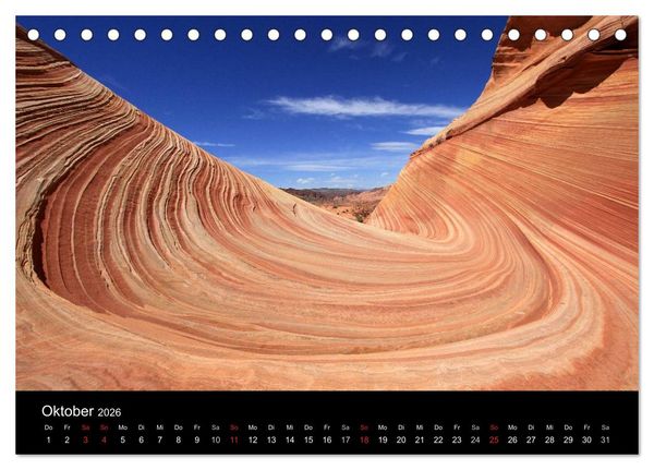 Produktbild: Sand und Stein 2026 (Tischkalender 2026 DIN A5 quer), CALVENDO Monatskalender