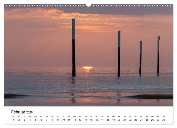 Produktbild: Lichtstimmungen in Sankt Peter-Ording (Wandkalender 2026 DIN A2 quer), CALVENDO Monatskalender