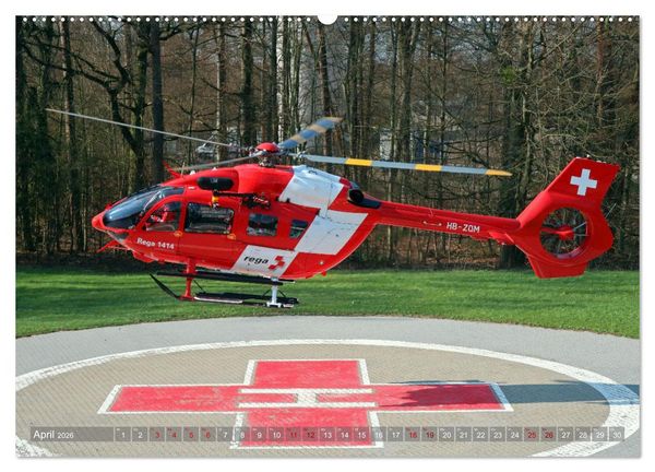 Produktbild: Helikopter in der Luft 2.0 (hochwertiger Premium Wandkalender 2026 DIN A2 quer), Kunstdruck in Hochglanz
