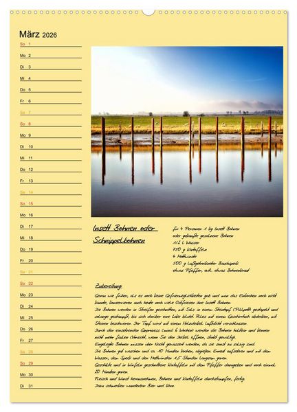 Produktbild: Ostfriesland - Appetit auf mehr / Geburtstagskalender (Wandkalender 2026 DIN A2 hoch), CALVENDO Monatskalender