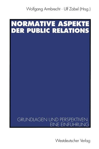 Produktbild: Normative Aspekte der Public Relations
