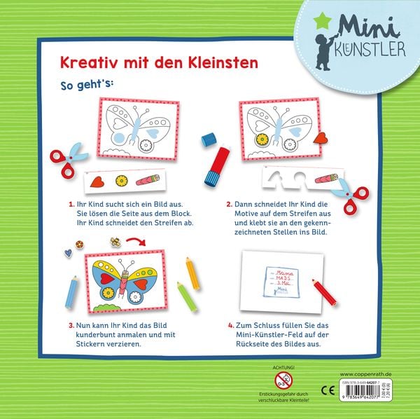 Produktbild: Mein bunter Krabbeltier-Bastelblock