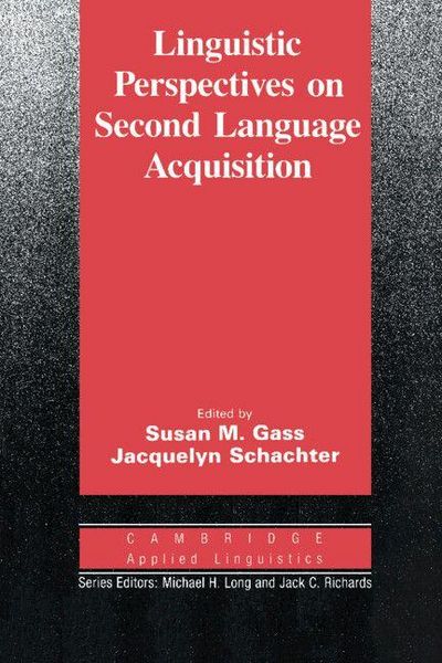 Produktbild: Linguistic Perspectives on Second Language Acquisition