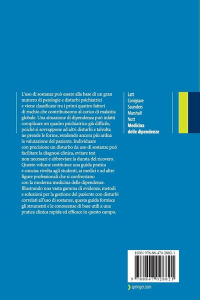 Produktbild: Medicina delle dipendenze
