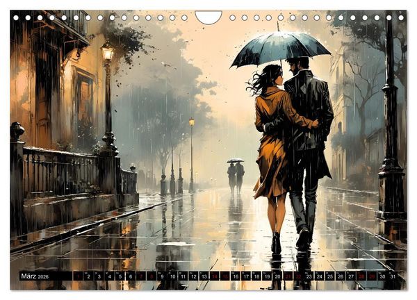 Produktbild: Nostalgische Romanzen - Liebe, Lust und Leidenschaft (Wandkalender 2026 DIN A4 quer), CALVENDO Monatskalender
