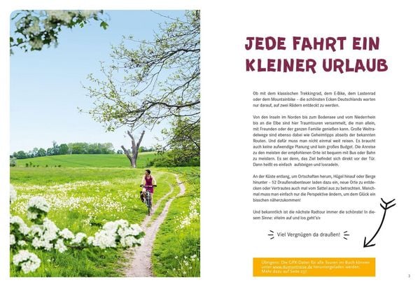 Produktbild: 52 kleine & gro&szlig;e Eskapaden in Deutschland &ndash; Mit dem Fahrrad