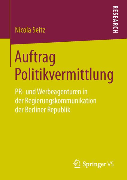 Produktbild: Auftrag Politikvermittlung