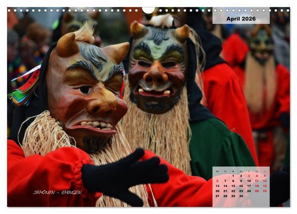 Produktbild: Schw&auml;bisch alemannische Fasnet (Wandkalender 2026 DIN A3 quer), CALVENDO Monatskalender