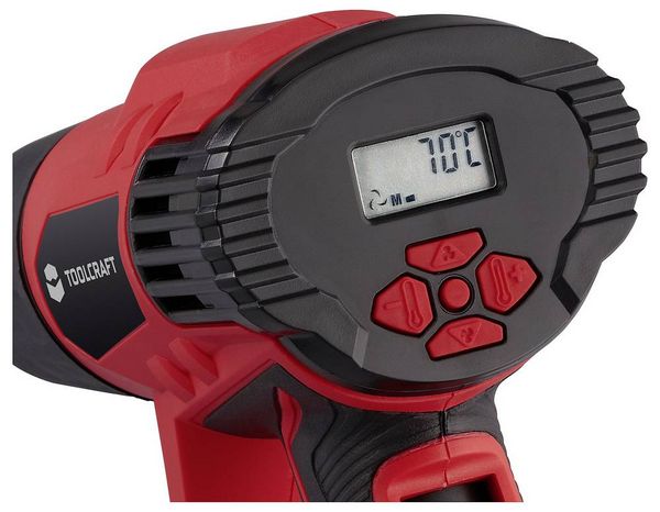 Produktbild: TOOLCRAFT TO-10332099 Hei&szlig;luftgebl&auml;se mit Zubeh&ouml;r 2000W