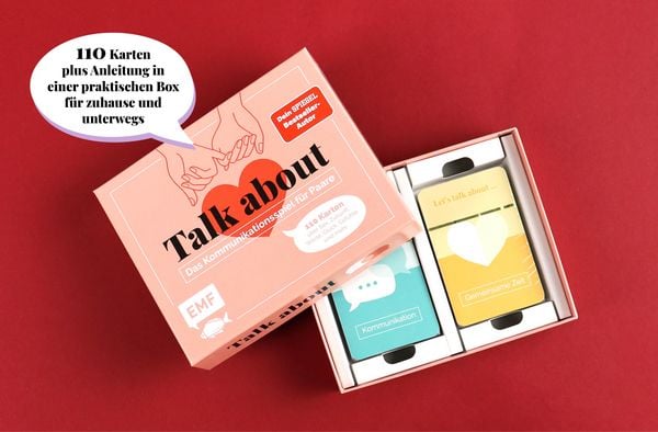 Produktbild: Kartenspiel: Talk about &ndash; Das Kommunikationsspiel f&uuml;r Paare