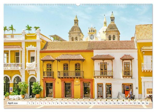 Produktbild: Cartagena - Stadt an der Karibikk&uuml;ste Kolumbiens (Wandkalender 2026 DIN A2 quer), CALVENDO Monatskalender
