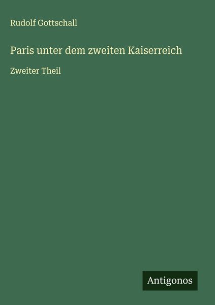 Produktbild: Paris unter dem zweiten Kaiserreich