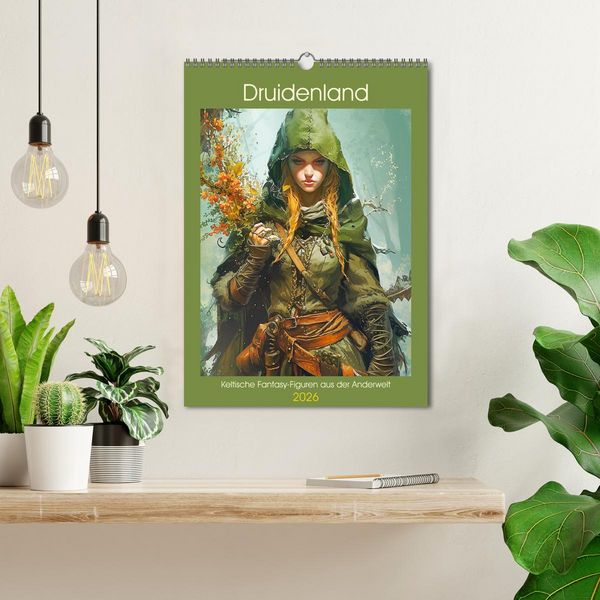 Produktbild: Druidenland. Keltische Fantasy-Figuren aus der Anderwelt (Wandkalender 2026 DIN A3 hoch), CALVENDO Monatskalender