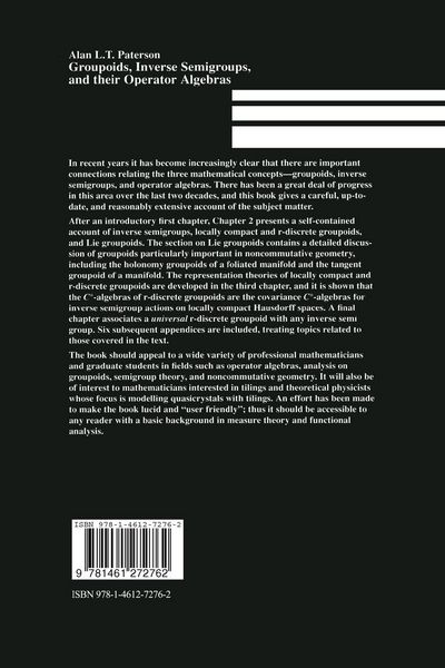 Produktbild: Groupoids, Inverse Semigroups, and their Operator Algebras