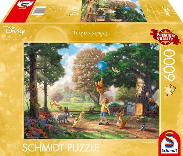 Schmidt 57399 - Thomas Kinkade, Disney, Winnie Pooh II, Puzzle, 6000 Teile