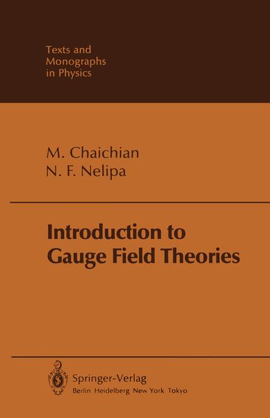Produktbild: Introduction to Gauge Field Theories