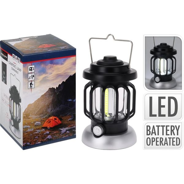 Produktbild: Koopman CAMPINGLAMPE 10X16 CM SCHWARZ CAMPINGLAMPE 10X16 CM SCHWARZ