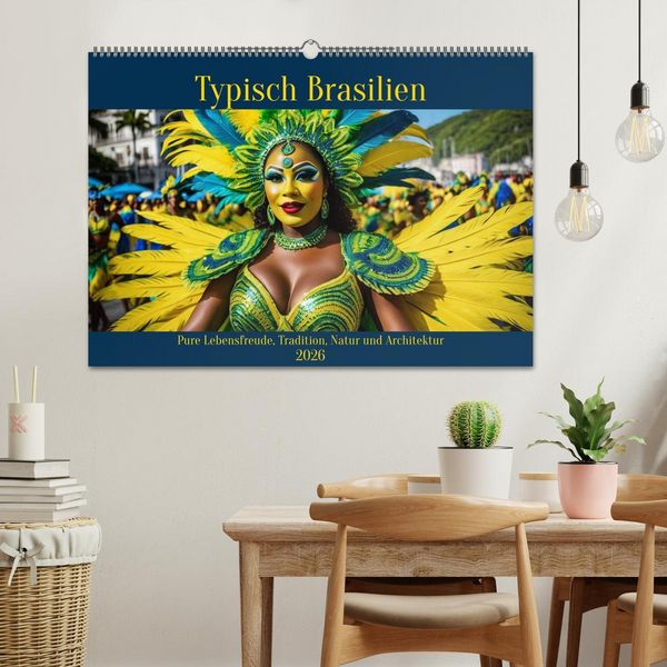 Produktbild: Typisch Brasilien (Wandkalender 2026 DIN A2 quer), CALVENDO Monatskalender