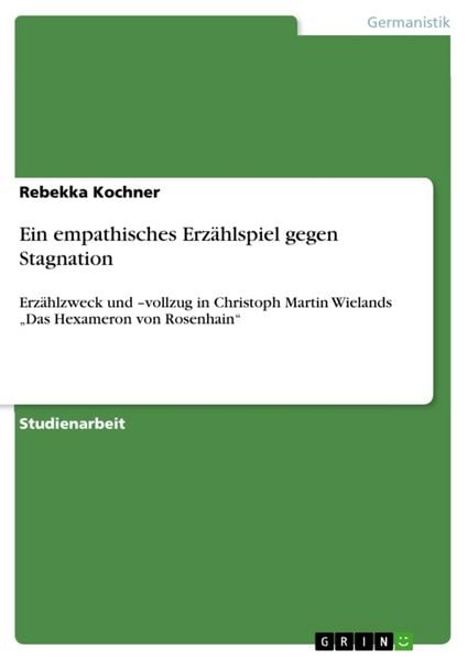 Produktbild: Ein empathisches Erz&auml;hlspiel gegen Stagnation