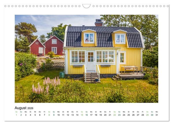 Produktbild: Landh&auml;user mit Charme (Wandkalender 2026 DIN A3 quer), CALVENDO Monatskalender
