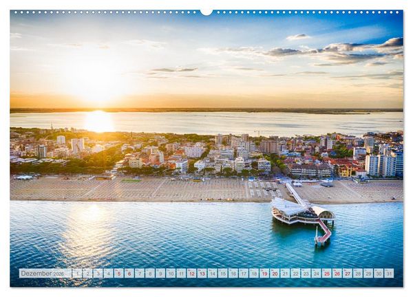 Produktbild: Lignano in Italien. Sommer Strand und Meer (hochwertiger Premium Wandkalender 2026 DIN A2 quer), Kunstdruck in Hochglanz