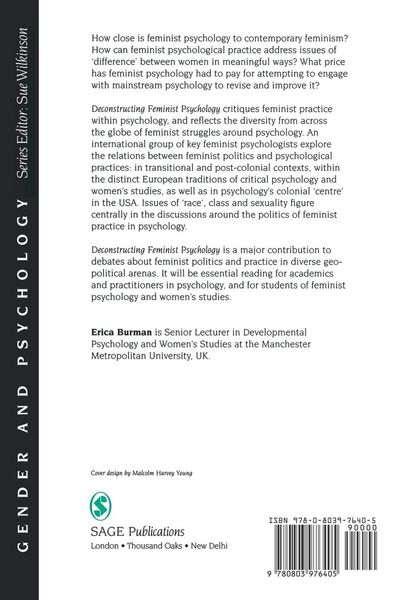 Produktbild: Deconstructing Feminist Psychology
