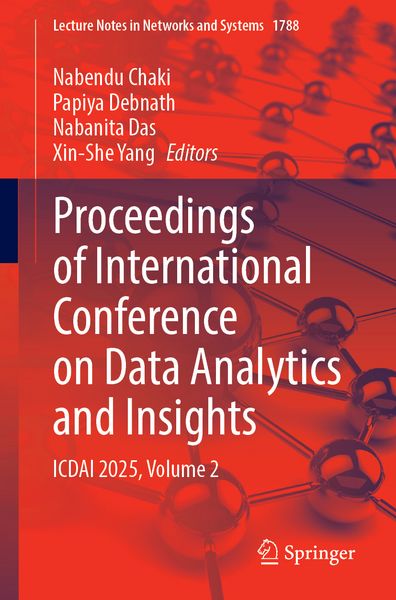Produktbild: Proceedings of International Conference on Data Analytics and Insights