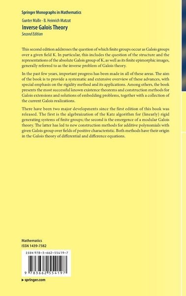 Produktbild: Inverse Galois Theory