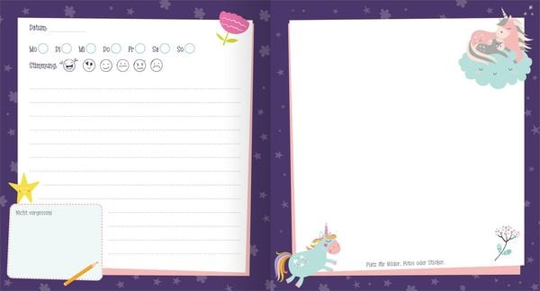 Produktbild: Mein Tagebuch – Einhorn (mit Schloss)