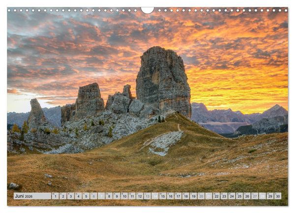 Produktbild: Wundersch&ouml;ne Dolomiten (Wandkalender 2026 DIN A3 quer), CALVENDO Monatskalender