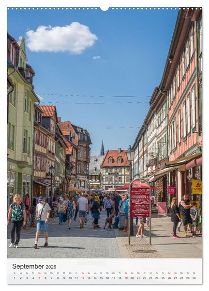 Produktbild: Wernigerode - Mittelalterliches Flair am Rande des Harzes (Wandkalender 2026 DIN A2 hoch), CALVENDO Monatskalender