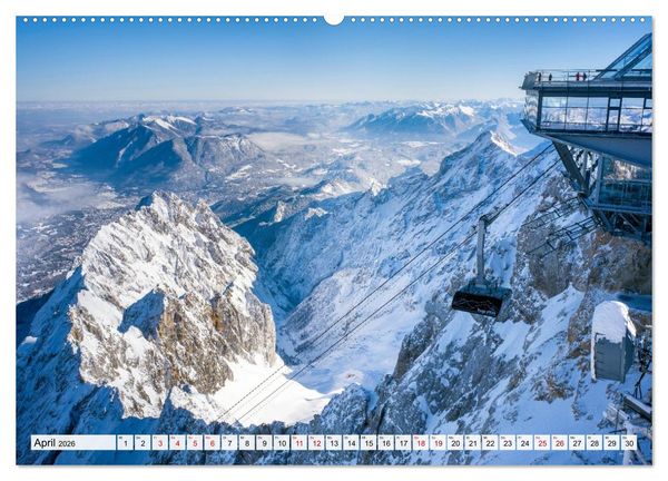 Produktbild: Garmisch-Partenkirchen mit Zugspitze und Eibsee (Wandkalender 2026 DIN A2 quer), CALVENDO Monatskalender