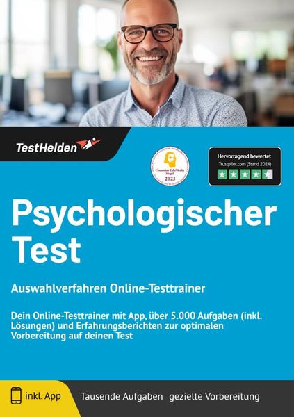 Produktbild: Psychologischer Test: Auswahlverfahren Online-Testtrainer - Dein Online-Testtrai