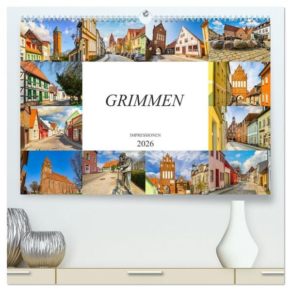 Produktbild: Grimmen Impressionen (hochwertiger Premium Wandkalender 2026 DIN A2 quer), Kunstdruck in Hochglanz