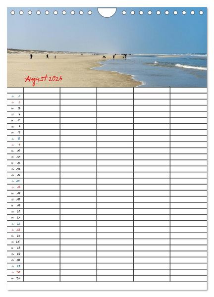 Produktbild: JUIST - DIE NORDSEEINSEL (Wandkalender 2026 DIN A4 hoch), CALVENDO Monatskalender