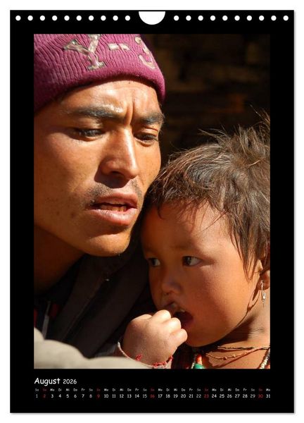 Produktbild: Nepal - Gesichter eines Landes (Wandkalender 2026 DIN A4 hoch), CALVENDO Monatskalender