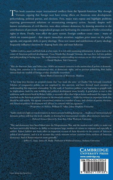 Produktbild: War, the American State, and Politics since 1898
