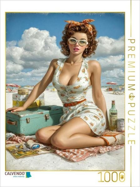 Produktbild: CALVENDO Puzzle Frau muss sich auch mal was g&ouml;nnen | 1000 Teile Lege-Gr&ouml;&szlig;e 64x48cm Foto-Puzzle f&uuml;r gl&uuml;ckliche Stunden