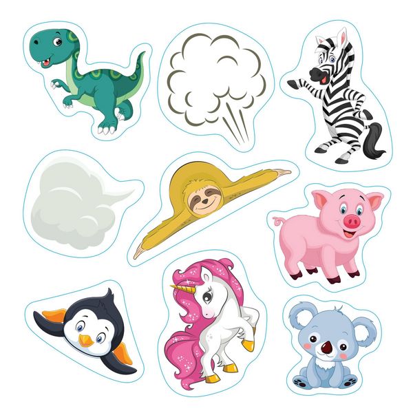 Produktbild: Farting Sloth (& Friends) Stickers