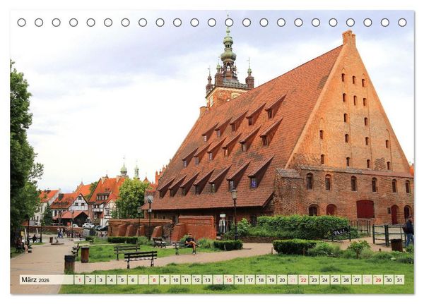 Produktbild: Danzig - Eine Perle Polens (Tischkalender 2026 DIN A5 quer), CALVENDO Monatskalender