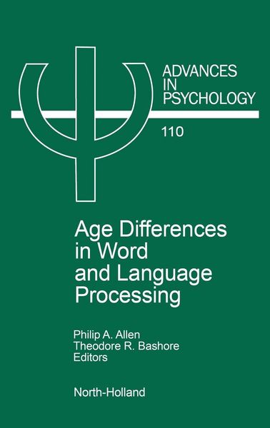 Produktbild: Age Differences in Word and Language Processing