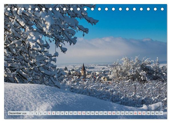 Produktbild: Weinregion Kaiserstuhl (Tischkalender 2026 DIN A5 quer), CALVENDO Monatskalender