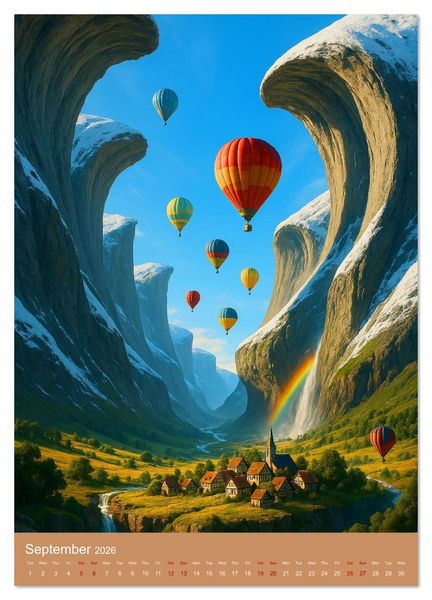 Produktbild: Drifting Reality (Wall Calendar 2026 DIN A3 portrait), CALVENDO 12 Month Wall Calendar
