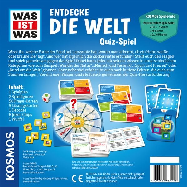 Produktbild: WAS IST WAS Quizspiel - Entdecke die Welt