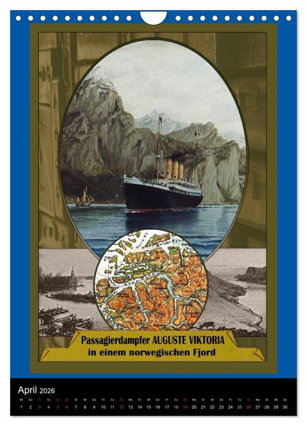 Produktbild: Deutsche Handelsschiffe vor 1945 (Wandkalender 2026 DIN A4 hoch), CALVENDO Monatskalender