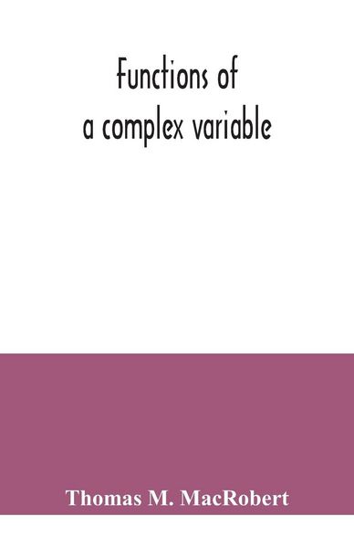 Produktbild: Functions of a complex variable