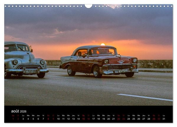 Produktbild: Cuba les belles am&eacute;ricaines (Calendrier mural 2026 DIN A3 vertical), CALVENDO calendrier mensuel