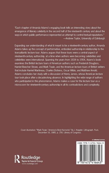 Produktbild: Performing Authorship in the Nineteenth-Century Transatlantic Lecture Tour