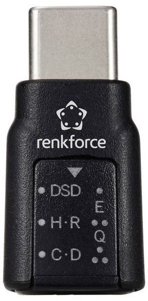 Produktbild: Renkforce USB 2.0 Adapter [1x USB-C&reg; Stecker - 1x Kopfh&ouml;rer (3.5mm Klinke)] RF-GSB-172